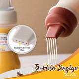 Five Hole Sauce Squeeze Bottle ( Pack of 2 )