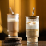 Tea Glass Mason jar with bamboo lids