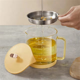 1500ML Glass Oil Filter Pot Container