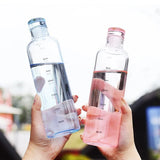 Glass Water Bottle With Time Scale