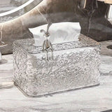 Rabbit Design Acrylic Tissue Box-Transparent