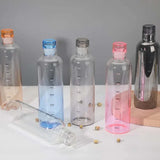 Glass Water Bottle With Time Scale