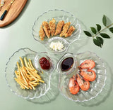 Transparent Shell Shaped Dumpling Dish ( Pack of 2 )