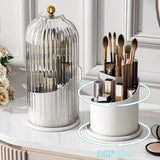 Luxury Rotating Vanity Makeup Brush Organizer