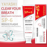 Yayashi SP6 Whitening Toothpaste 120gβ Removes Stains from Coffee, Tea & Smoking