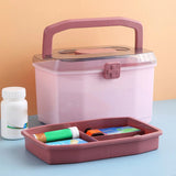 First Aid Plastic Kit Organizer Medicine Box