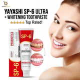Yayashi SP6 Whitening Toothpaste 120gβ Removes Stains from Coffee, Tea & Smoking