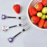 6 in 1 Cartoon Style Stainless Steel Fruit Fork