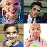 Creative fun Sun Glasses Straw