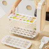 Press Ice Mold With Lid And Spoon