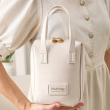 PU Faux Leather Cosmetic Bag With Zipper