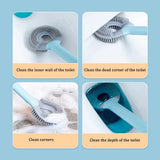 Wall Mounted Silicone Round Toilet Brush