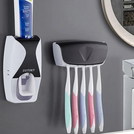 Toothpaste Dispenser With Holder
