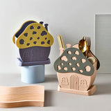 House Shape Cutlery And Multipurpose Holder
