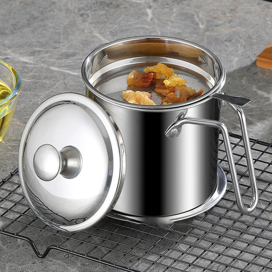 Stainless Steel Filter Oil Pot