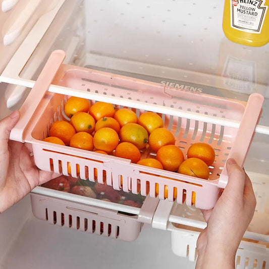 Adjustable fridge Basket
