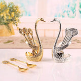 Stainless Steel Creative Spoon Set With Stand