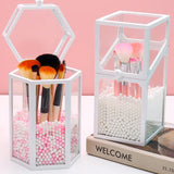 Glass Pearl Brush Holder