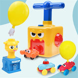 Balloon launcher car toy set