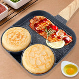 3 in 1 Marble Coated Frying Pan With Grill
