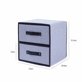 2 Drawer Fabric Storage Box
