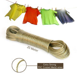PVC Coated Wire 20M Clothline