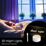 Creative Led Night Light With Note Board