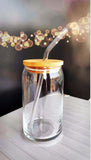 Modern Mason Jar With Clear Straw