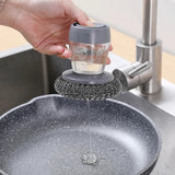 Kitchen Soap Dispensing Palm Brush