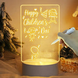 Creative Led Night Light With Note Board