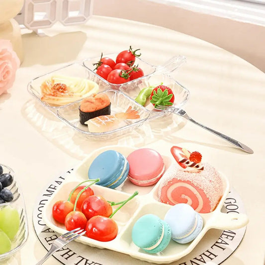 Four Compartment Serving Plate