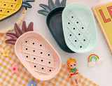 Pineapple Shape Soap Dish (Pack Of 2 )