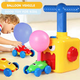 Balloon launcher car toy set