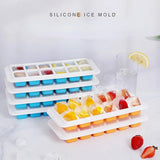 14 Grid Silicone Ice Cube Tray With lid