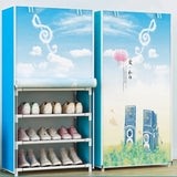 7 layer Printed Shoe Rack