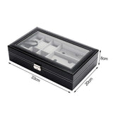 Pu Leather Watch And Sunglasses Organizer