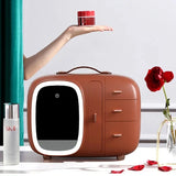 Cosmetic Organizer With Led Light Luxury +Jewelry Desktop Drawer Manager Beauty Case