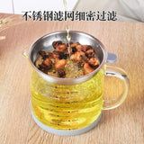 1500ML Glass Oil Filter Pot Container