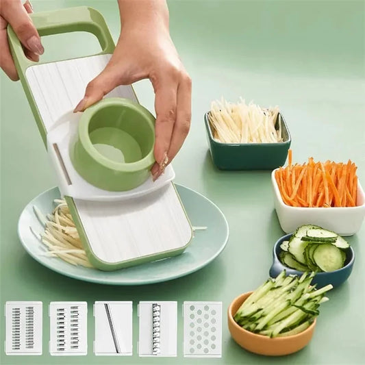 5 In 1 Manual Vegetable Slicer Cutter