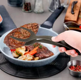 2 in 1 Silicone Grip and Flip Spatula Tongs