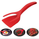 2 in 1 Silicone Grip and Flip Spatula Tongs