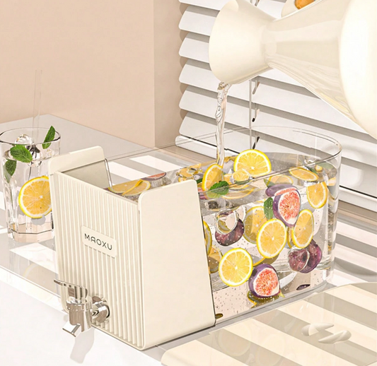 5.3L Refrigerator Drink Dispenser, Leakproof Beverage Drink Container (Premium Quality)