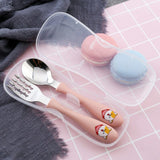 2pcs Kids Character Spoon & Fork Set