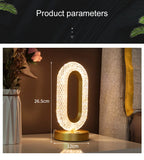 3 Modes Rechargeable USB Operated Luxurious Crystal Elegance Lamp