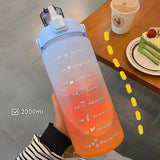 2 Litre Motivational Water Bottle