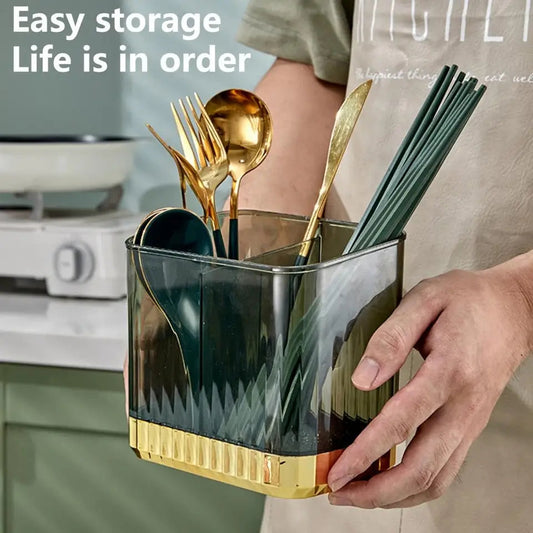 Luxury Transparent Cutlery Organizer