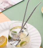 Reusable Spoon Straw 3pcs Set