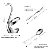 Stainless Steel Swan Shape Cutlery Holder