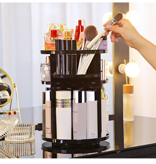 Large Capacity Rotating Cosmetic Organizer