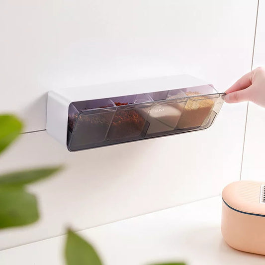 Wall Mounted Punch Free Seasoning Box